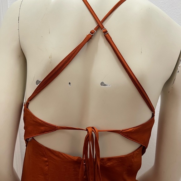Lulu’s Copper Maxi Dress XS - Picture 3 of 8